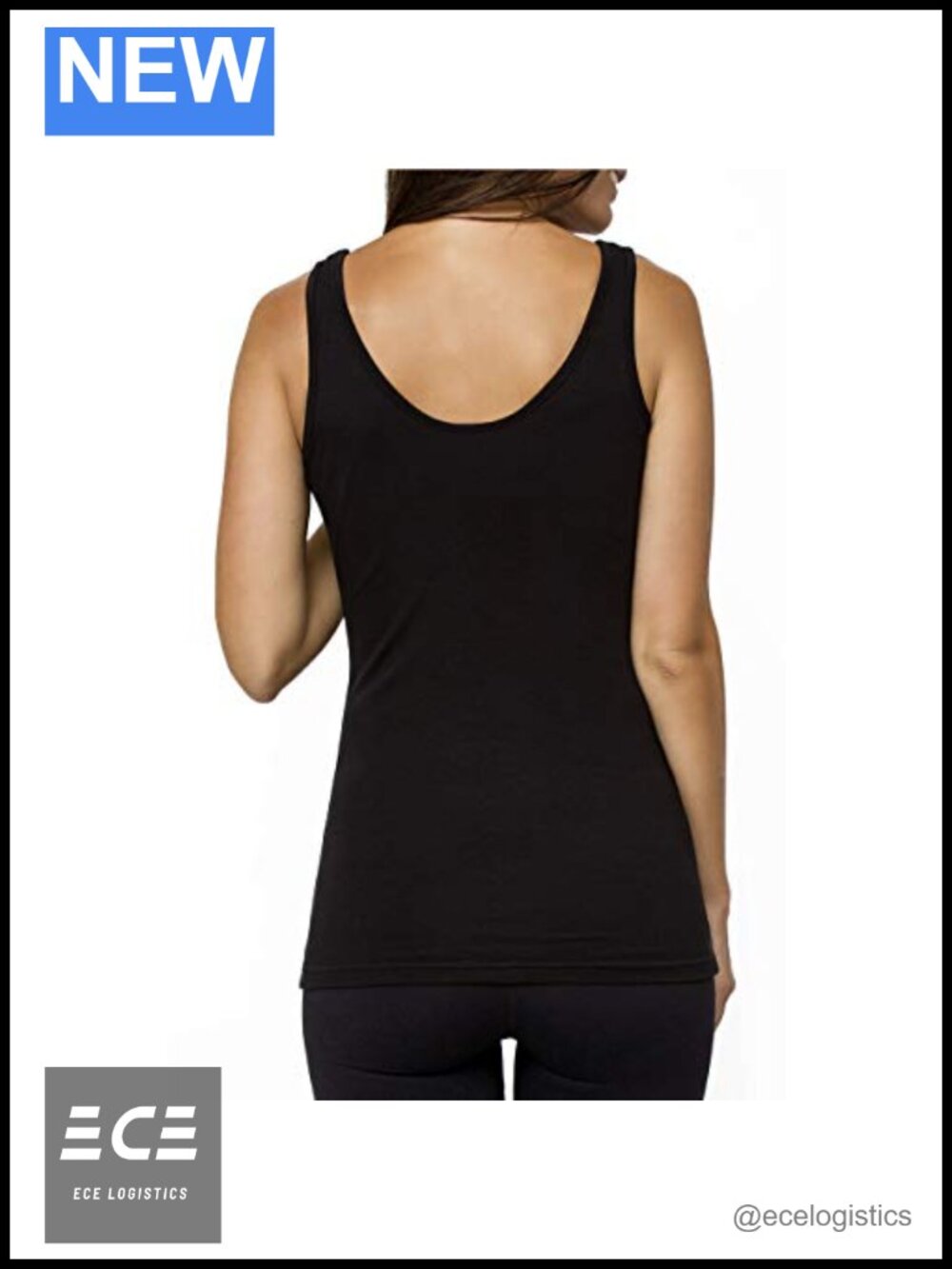 Organic Cotton Fitted Yoga Tank Top Sleeveless Workout Shirt for Gym Pilates